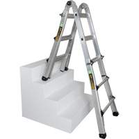 Telescoping Multi-Position Ladder, 2.916' - 9.75', Aluminum, 300 lbs., CSA Grade 1A VD689 | Globex Building Supplies Inc.