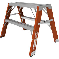 Buildman™ Step-up Workbench, 2' H x 33.5" W x 25.75" D, 300 lbs. Capacity, Fibreglass VD699 | Globex Building Supplies Inc.