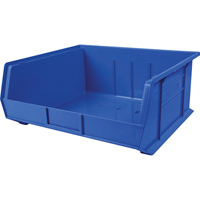 Plastic Bin, 16-1/2" W x 11" H x 18" D, Blue CB117 | Globex Building Supplies Inc.
