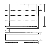 Compartment Case, Plastic, 32 Slots, 18-1/2" W x 13" D x 3" H, Grey CB497 | Globex Building Supplies Inc.