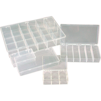 K-Resin Compartment Box, Plastic, 36 Slots, 6-9/16" W x 9-5/8" D x 1-1/2" H, Transparent CB707 | Globex Building Supplies Inc.