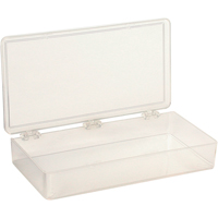 K-Resin Compartment Box, Plastic, 4" W x 8" D x 1-3/16" H, Transparent CB709 | Globex Building Supplies Inc.