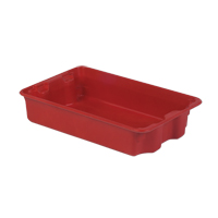 Stack-N-Nest<sup>®</sup> Plexton Containers, 14.8" W x 24.3" D x 5.1" H, Red CD184 | Globex Building Supplies Inc.