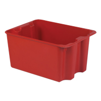 Stack-N-Nest<sup>®</sup> Plexton Containers, 19.9" W x 27.5" D x 14" H, Red CD188 | Globex Building Supplies Inc.