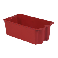 Stack-N-Nest<sup>®</sup> Plexton Containers, 16.9" W x 30.6" D x 11.1" H, Red CD190 | Globex Building Supplies Inc.