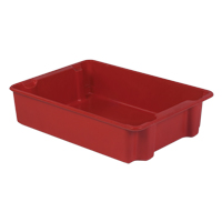 Stack-N-Nest<sup>®</sup> Plexton Containers, 24" W x 34.1" D x 8.1" H, Red CD191 | Globex Building Supplies Inc.