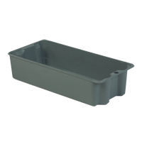Stack-N-Nest<sup>®</sup> Plexton Containers, 13.8" W x 29.6" D x 7" H, Grey CD203 | Globex Building Supplies Inc.