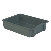 Stack-N-Nest<sup>®</sup> Plexton Containers, 24" W x 34.1" D x 8.1" H, Grey CD205 | Globex Building Supplies Inc.