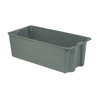 Stack-N-Nest<sup>®</sup> Plexton Containers, 20.1" W x 42.5" D x 14.1" H, Grey CD206 | Globex Building Supplies Inc.