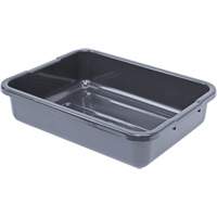 All-Purpose Ribbed-Bottom Storage Tub, 5" H x 15" D x 21" L, Plastic, Grey CG211 | Globex Building Supplies Inc.
