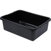 All-Purpose Ribbed-Bottom Storage Tub, 7" H x 15" D x 21" L, Plastic, Black CG215 | Globex Building Supplies Inc.