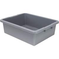 All-Purpose Ribbed-Bottom Storage Tub, 7" H x 17" D x 22" L, Plastic, Grey CG227 | Globex Building Supplies Inc.