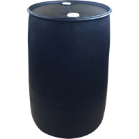 Polyethylene Drums, 55 US gal (45 imp. gal.), Closed Top, Black DC530 | Globex Building Supplies Inc.