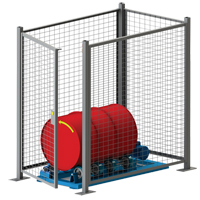 Stationary Drum Roller - Guard Enclosure DC583 | Globex Building Supplies Inc.