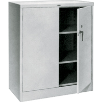 Counter High Cabinets, Steel, 2 Shelves, 42" H x 36" W x 21" D, Grey FF986 | Globex Building Supplies Inc.