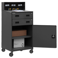 Shop Desk, 23" W x 20" D x 51" H, Grey FG789 | Globex Building Supplies Inc.