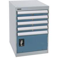 Pedestal Workbench with One Door & Four Drawers, 4 Drawers, 18" W x 21" D x 28" H FH670 | Globex Building Supplies Inc.
