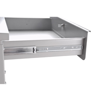 Cabinet Style Shop Desk, 34-1/2" W x 30" D x 53" H, Grey FI520 | Globex Building Supplies Inc.