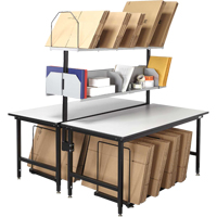 Back-to-Back Modular Packing Stations, 68" W x 33" D x 60" H, Laminate FI712 | Globex Building Supplies Inc.