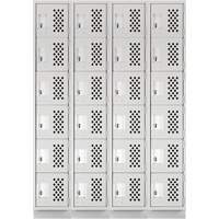 Assembled Clean Line™ Perforated Economy Lockers FL354 | Globex Building Supplies Inc.