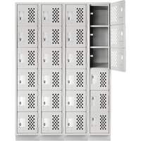 Assembled Clean Line™ Perforated Economy Lockers FL354 | Globex Building Supplies Inc.