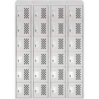 Assembled Clean Line™ Perforated Economy Lockers FL355 | Globex Building Supplies Inc.