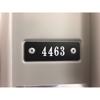 Locker Plate Numbers FL639 | Globex Building Supplies Inc.