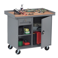 Mobile Workbench Cabinet, Laminate Surface FL652 | Globex Building Supplies Inc.