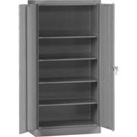 Standard Storage Cabinet, Steel, 4 Shelves, 72" H x 36" W x 18" D, Grey FL778 | Globex Building Supplies Inc.