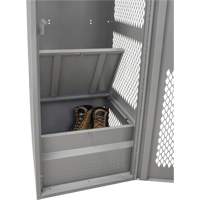 Gear Locker with Door, Steel, 24" W x 24" D x 72" H, Grey FN466 | Globex Building Supplies Inc.