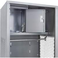 Gear Locker, Steel, 24" W x 18" D x 72" H, Grey FN469 | Globex Building Supplies Inc.