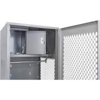 Gear Locker, Steel, 24" W x 18" D x 72" H, Grey FN469 | Globex Building Supplies Inc.