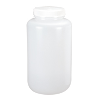Wide-Mouth Bottles, Round, 1/2 gal., Plastic HB037 | Globex Building Supplies Inc.