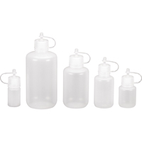 Narrow-Mouth Bottles, Round, 1/2 oz., Plastic HB233 | Globex Building Supplies Inc.