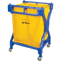 Laundry Cart, Plastic, 25-3/8" W x 25" D x 38-1/2" H, 33 lbs. Capacity JN503 | Globex Building Supplies Inc.