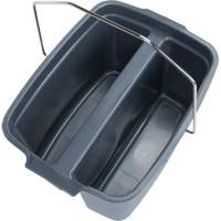 Dual Compartment Bucket, 4.75 US Gal. (19 qt.) Capacity, Grey JN504 | Globex Building Supplies Inc.