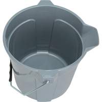 Round Bucket with Pouring Spout, 2.64 US Gal. (10.57 qt.) Capacity, Grey JP785 | Globex Building Supplies Inc.