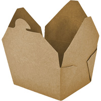 Kraft Take Out Food Containers, Corrugated, Recantgular JP919 | Globex Building Supplies Inc.