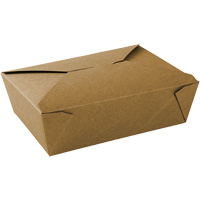 Kraft Take Out Food Containers, Corrugated, Recantgular JP920 | Globex Building Supplies Inc.