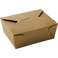 Kraft Take Out Food Containers, Corrugated, Recantgular JP923 | Globex Building Supplies Inc.
