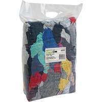 Recycled Material Wiping Rags, Cotton, Mix Colours, 10 lbs. JQ107 | Globex Building Supplies Inc.
