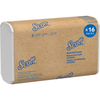 Scott<sup>®</sup> 100% Recycled Fiber Multifold Paper Towels, 1 Ply, 9-2/5" L x 9-1/5" W, 250 /Pack JQ121 | Globex Building Supplies Inc.