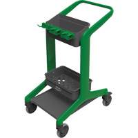 HyGo Mobile Cleaning Station, 30.7" x 20.9" x 40.6", Plastic/Stainless Steel, Green JQ263 | Globex Building Supplies Inc.