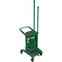 HyGo Mobile Cleaning Station, 30.7" x 20.9" x 40.6", Plastic/Stainless Steel, Green JQ263 | Globex Building Supplies Inc.