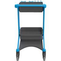 HyGo Mobile Cleaning Station, 30.7" x 20.9" x 40.6", Plastic/Stainless Steel, Blue JQ264 | Globex Building Supplies Inc.