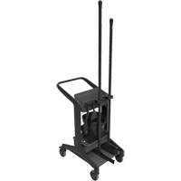 HyGo Mobile Cleaning Station, 30.7" x 20.9" x 40.6", Plastic/Stainless Steel, Black JQ268 | Globex Building Supplies Inc.