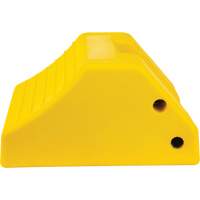 Heavy-Duty Wheel Chocks, Urethane, Yellow, 15-1/2" W x 17-7/10" D x 10" H KI296 | Globex Building Supplies Inc.