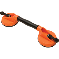 Manually Operated Hand Vacuum Cups - Double Handcup-Swivel, 50 lbs. Capacity, 4-5/8", Lever, 13" Handle Length LA861 | Globex Building Supplies Inc.
