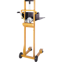 Easy-Lift Platform Lift Stacker, Hand Winch Operated, 500 lbs. Capacity, 52" Max Lift MA479 | Globex Building Supplies Inc.