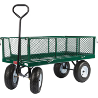 Wagons With Fold-Down Racks, 24" W x 48" L, 800 lbs. Capacity MH238 | Globex Building Supplies Inc.